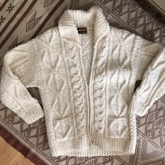 Vintage Sweaters - Cable Knit Fisherman’s Sweater